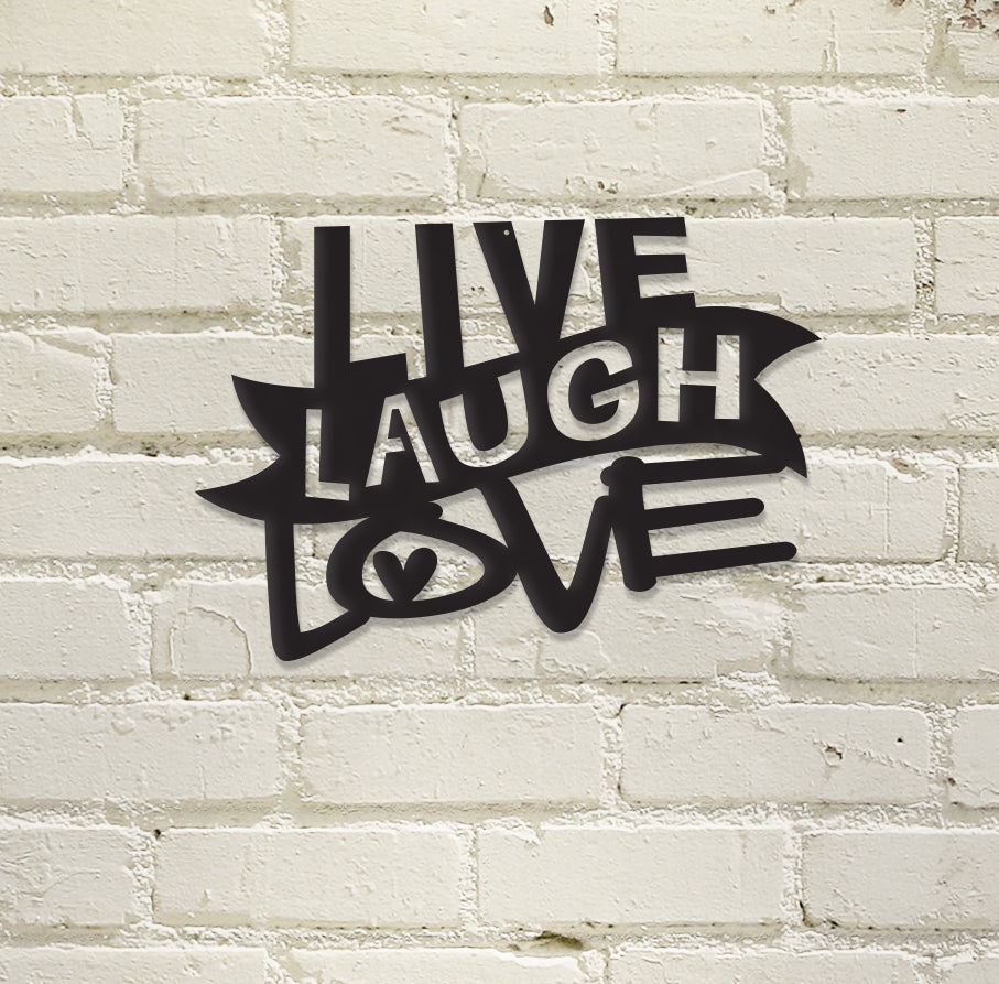 Live, Laugh, Love - Metal Wall Art/Decor